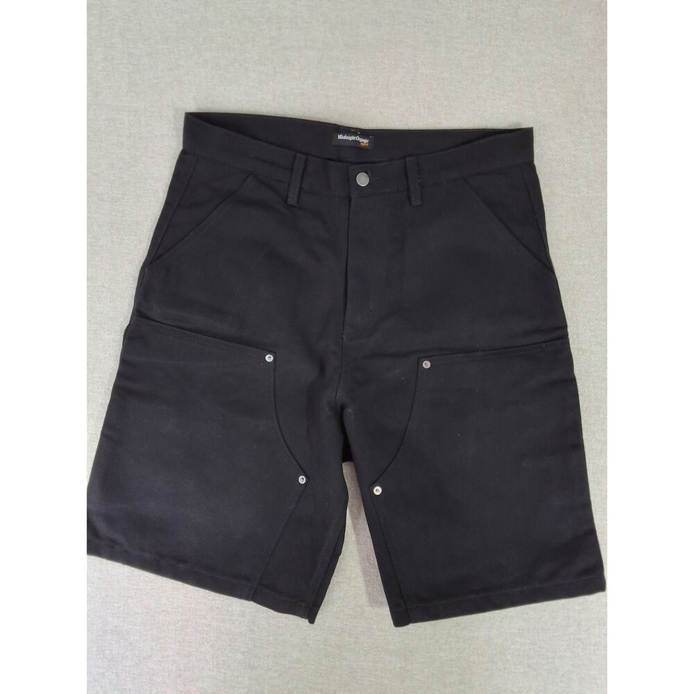 G Star Midnight Organics Carpenter Shorts Mens 36 Black Camo Baggy NWOT